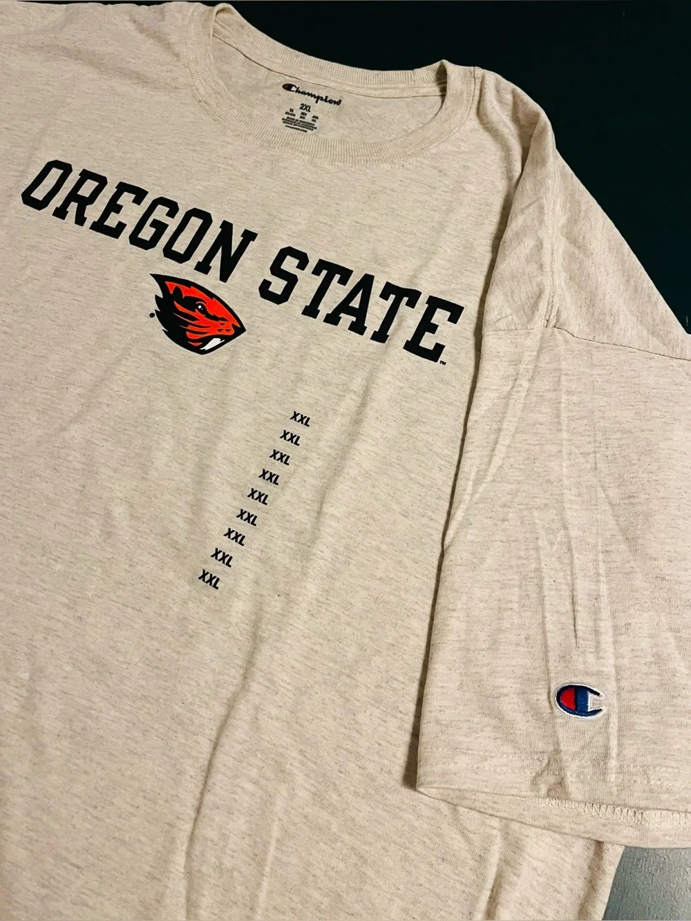 NWT Oregon State University Beavers NCAA Champion T-Shirt 2XL College Gray NEW - Picture 1 of 8